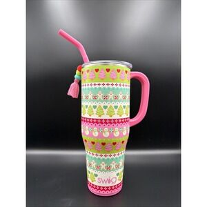 SWIG LIFE 40oz Mega Mug Cookie Jar Sweet Christmas Cup Handle & Straw‎